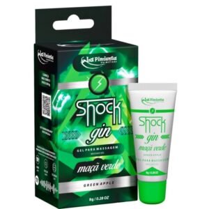 Shock Gin de Maça Verde Vibrador Líquido Excitante de Alta Potência 8 g